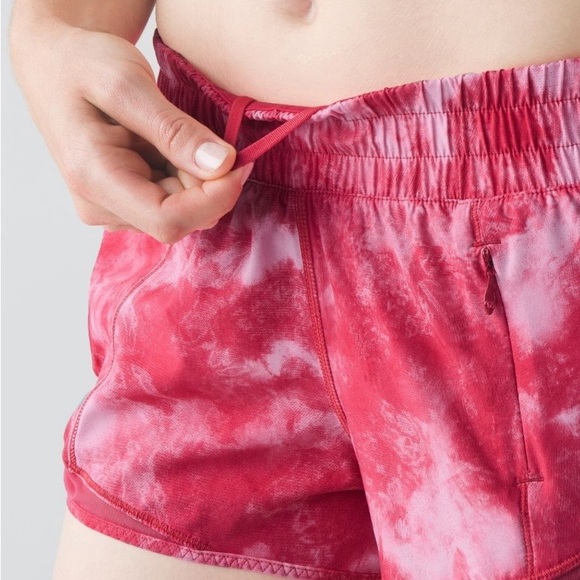 Lululemon Beat The Heat Shorts Tidal Trip Boom Juice Pink Size 10 | 2016 Retired - Picture 3 of 12